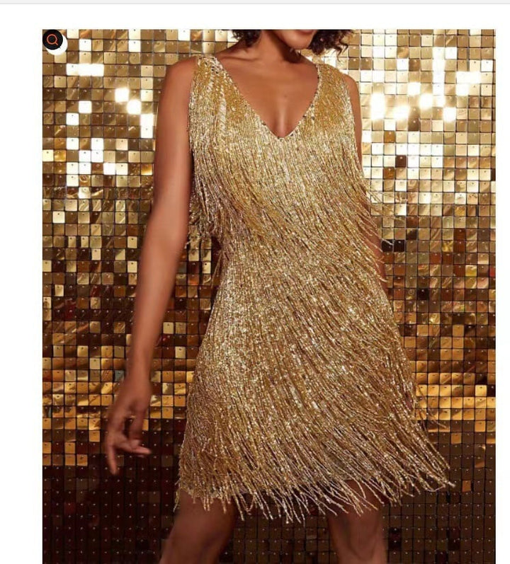 FRINGEY | ELEGANT FRINGE PARTY DRESS