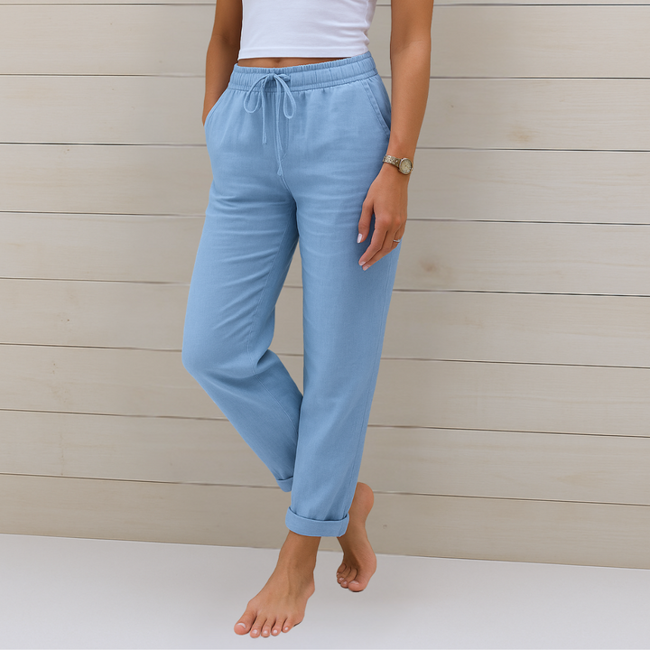 Maylora | Premium Breathable Linen Stretch Trousers