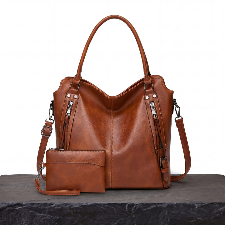 Classic Cognac Arion Bag + FREE Pocket Wallet