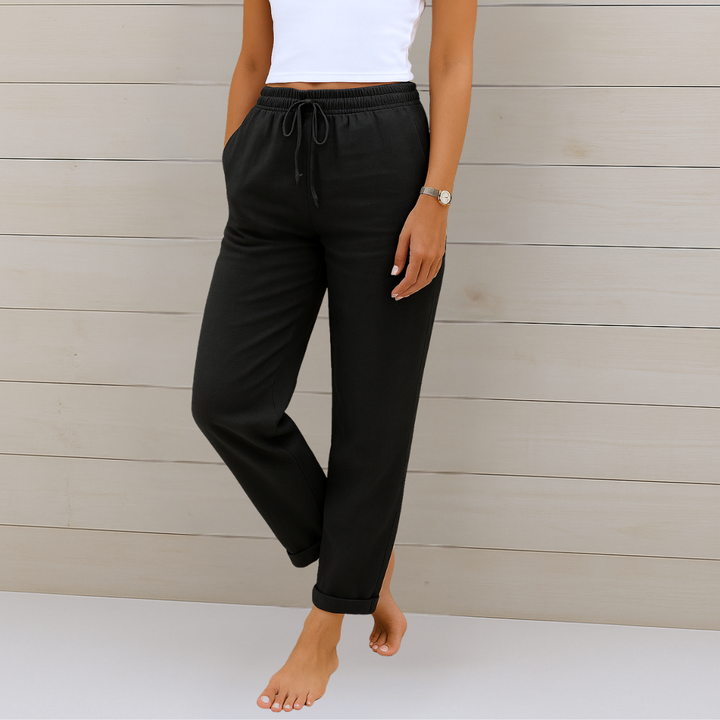 Maylora | Premium Breathable Linen Stretch Trousers