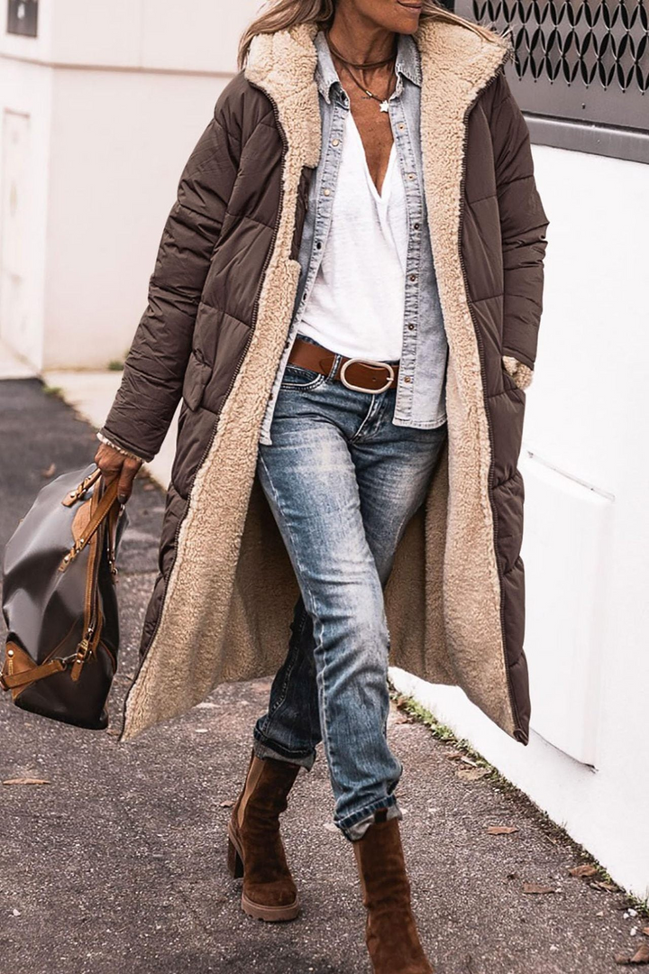 Camille | Elegant Reversible Coat for Women