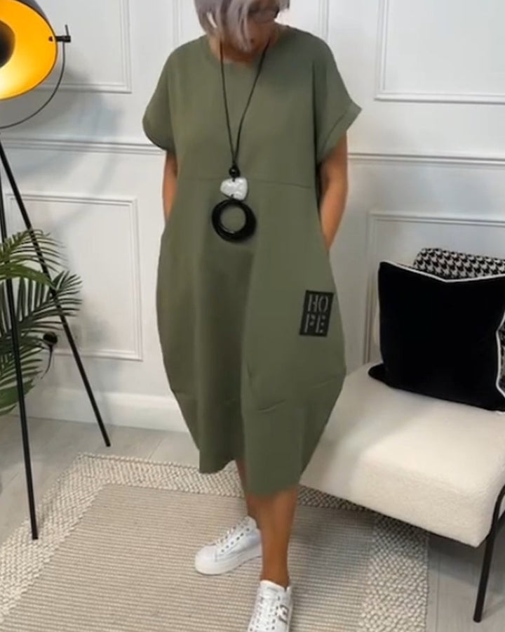 Maura | Relaxed Pocket Midi Dress
