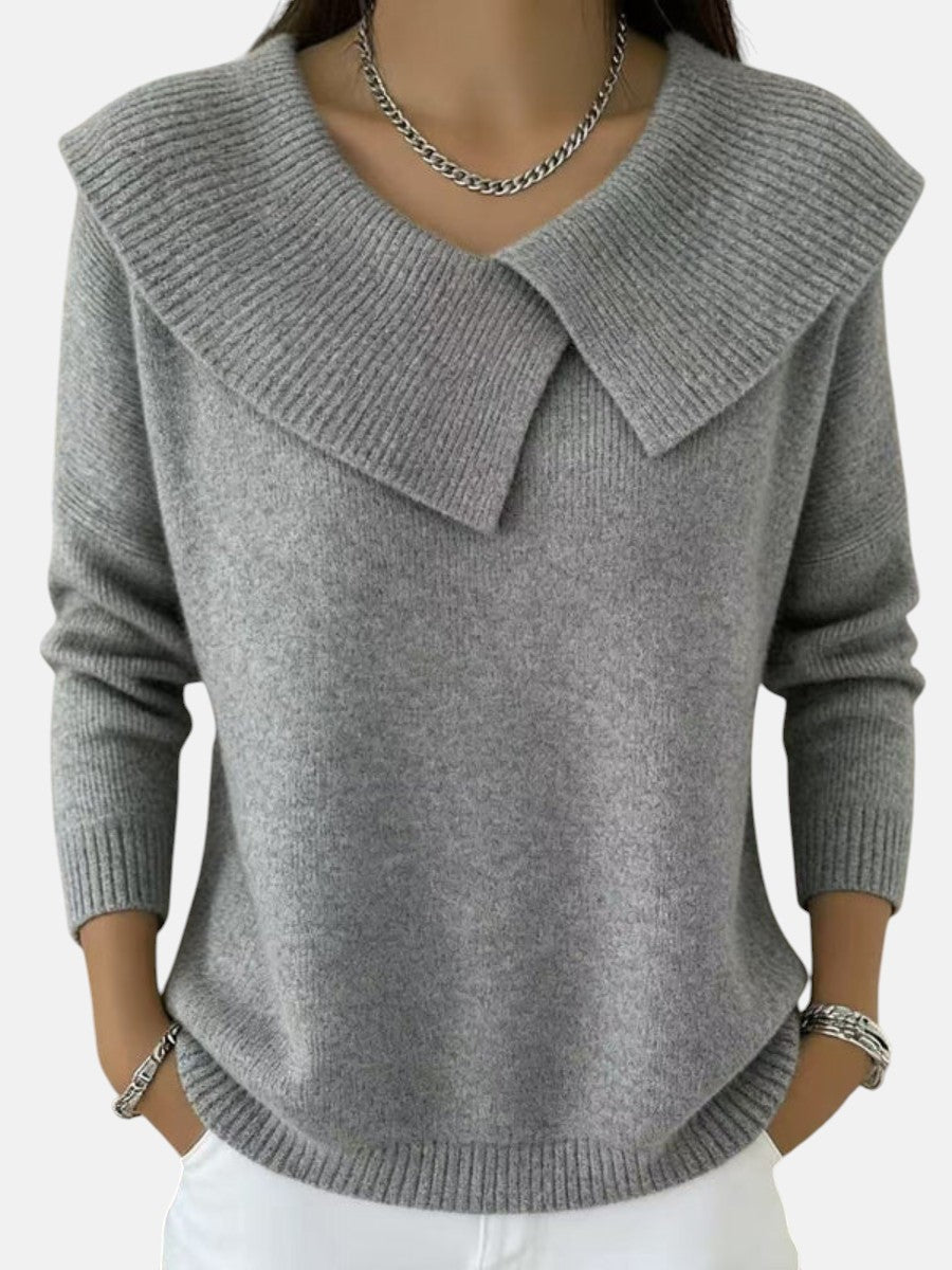 AISLING | WARM SWEATER WITH SOFT COLLAR
