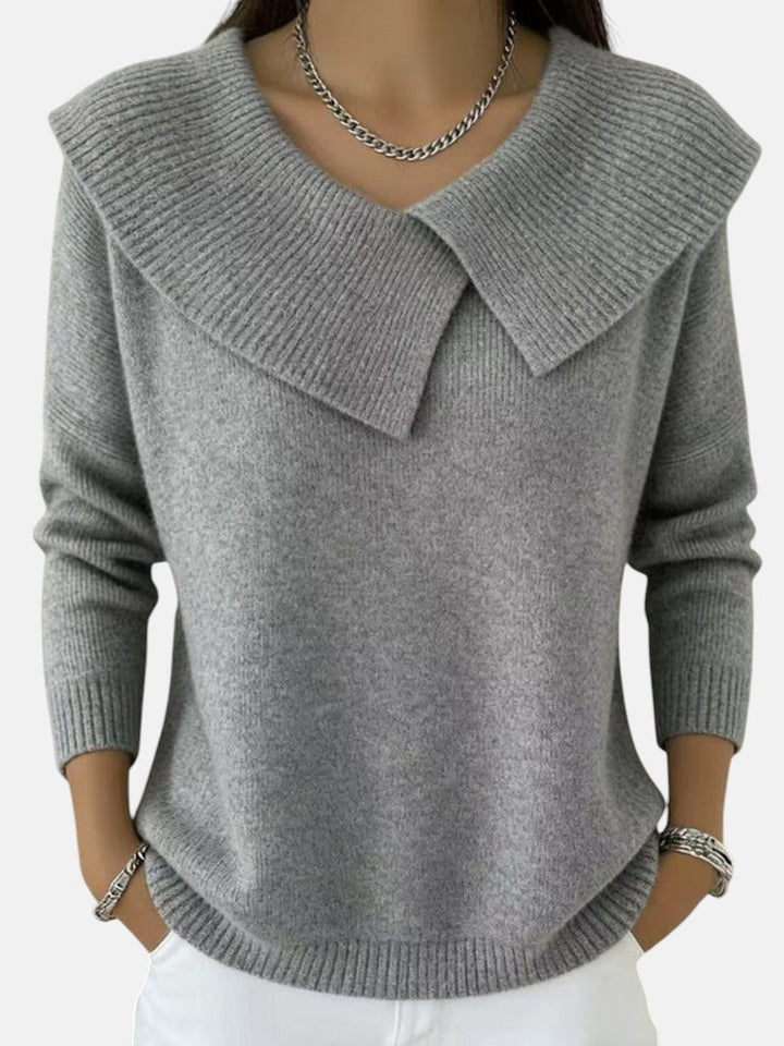 AISLING | WARM SWEATER WITH SOFT COLLAR