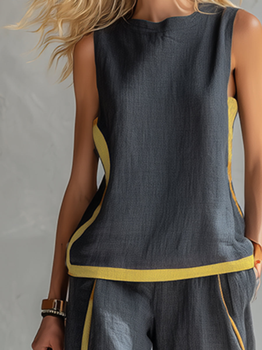 Leila | Elegant Cotton & Linen Co-ord Set