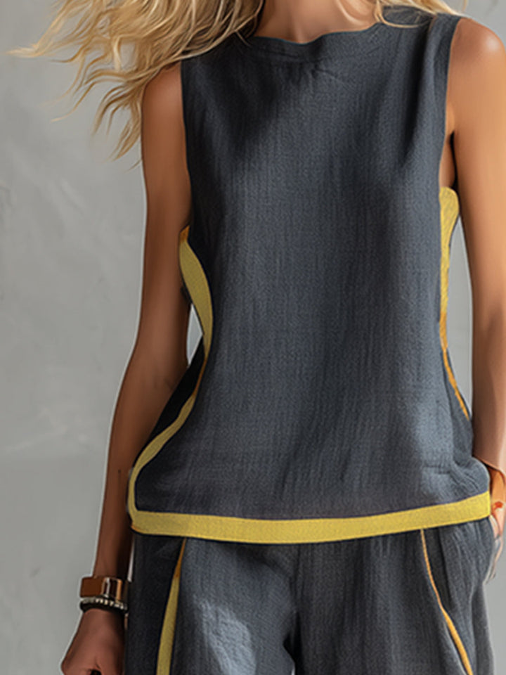 Leila | Elegant Cotton & Linen Co-ord Set
