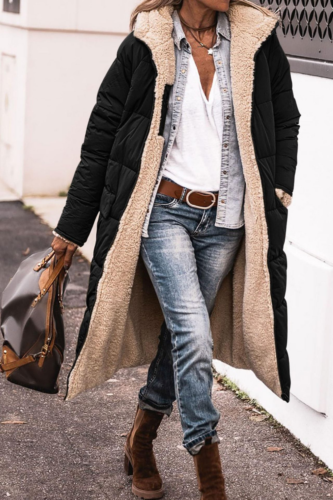 Camille | Elegant Reversible Coat for Women