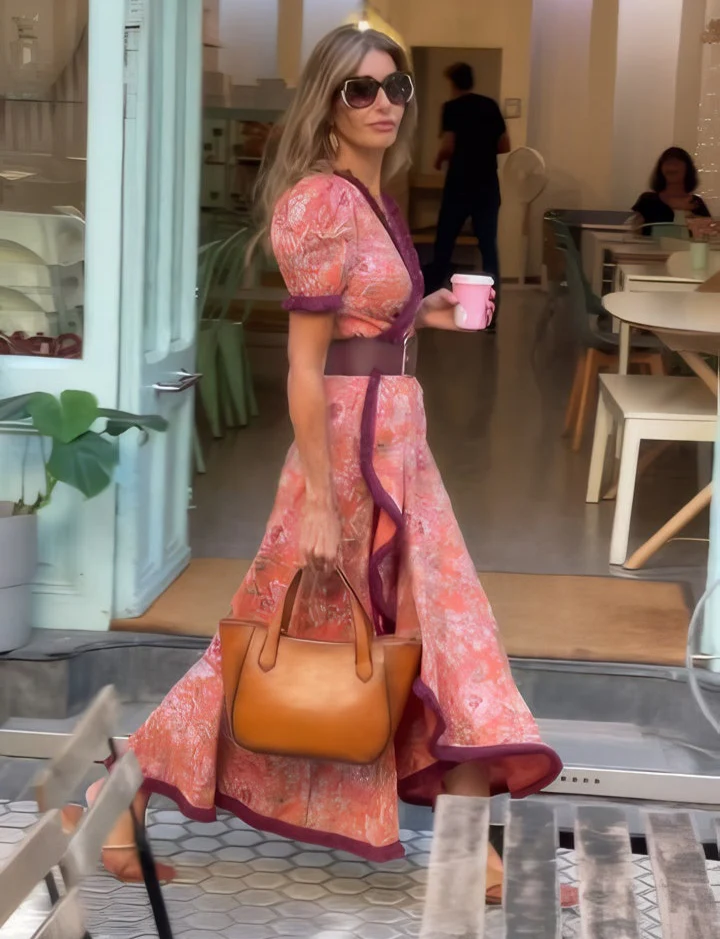 SERENA | ELEGANT PINK MAXI DRESS