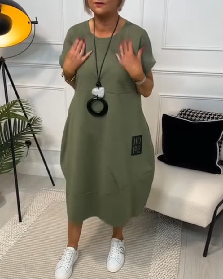 Maura | Relaxed Pocket Midi Dress