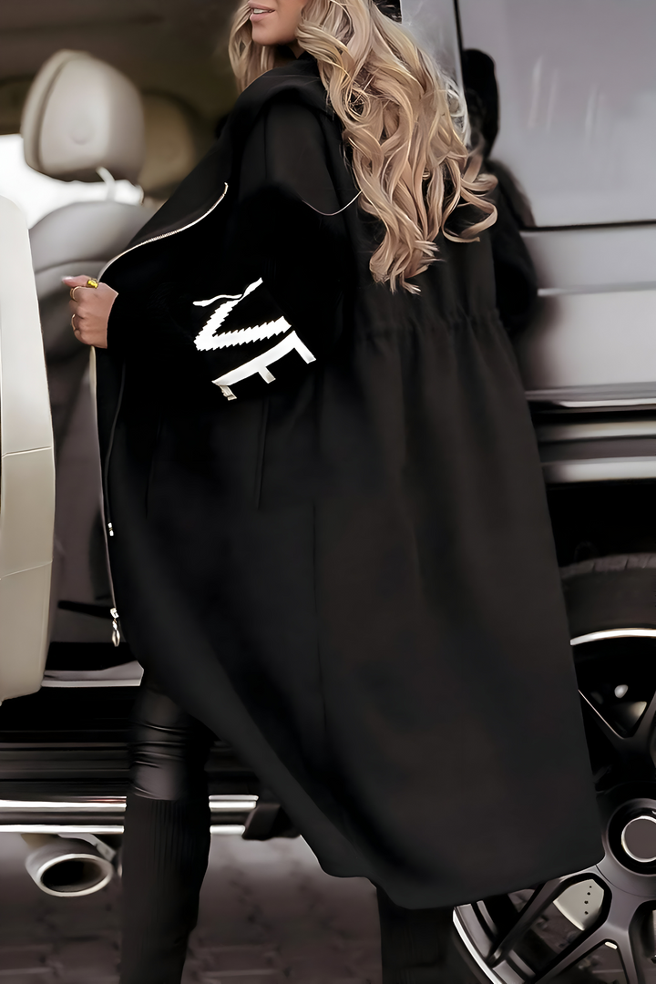 SÍNE | WOMEN’S JACKET WITH KNITTED SLEEVES AND HOOD