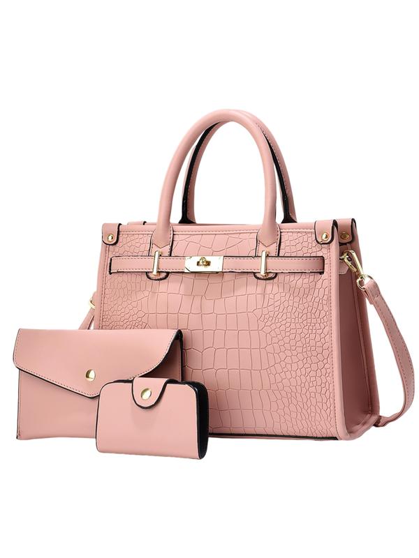 CATRIONA | CROCODILE EMBOSSED CROSSBODY HANDBAG SET