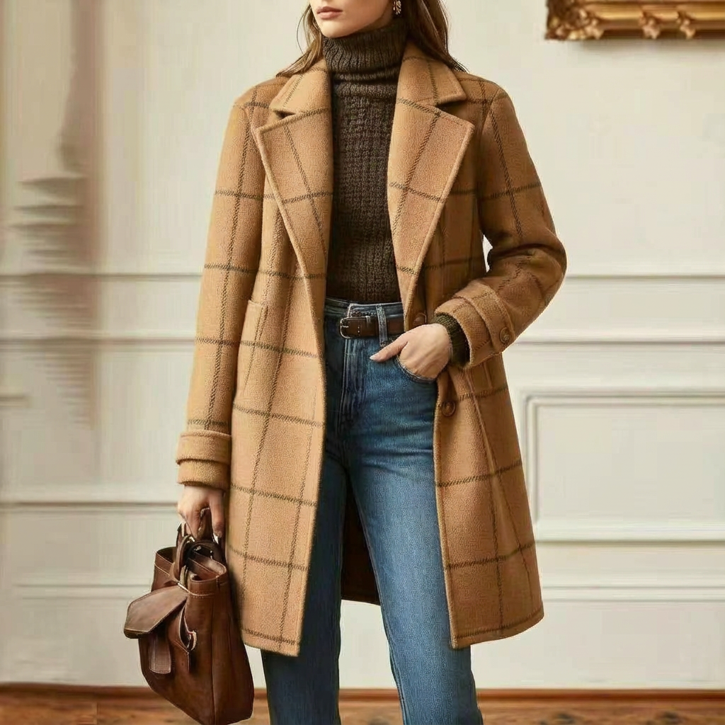 MAEVE | CHECKED WINTER COAT