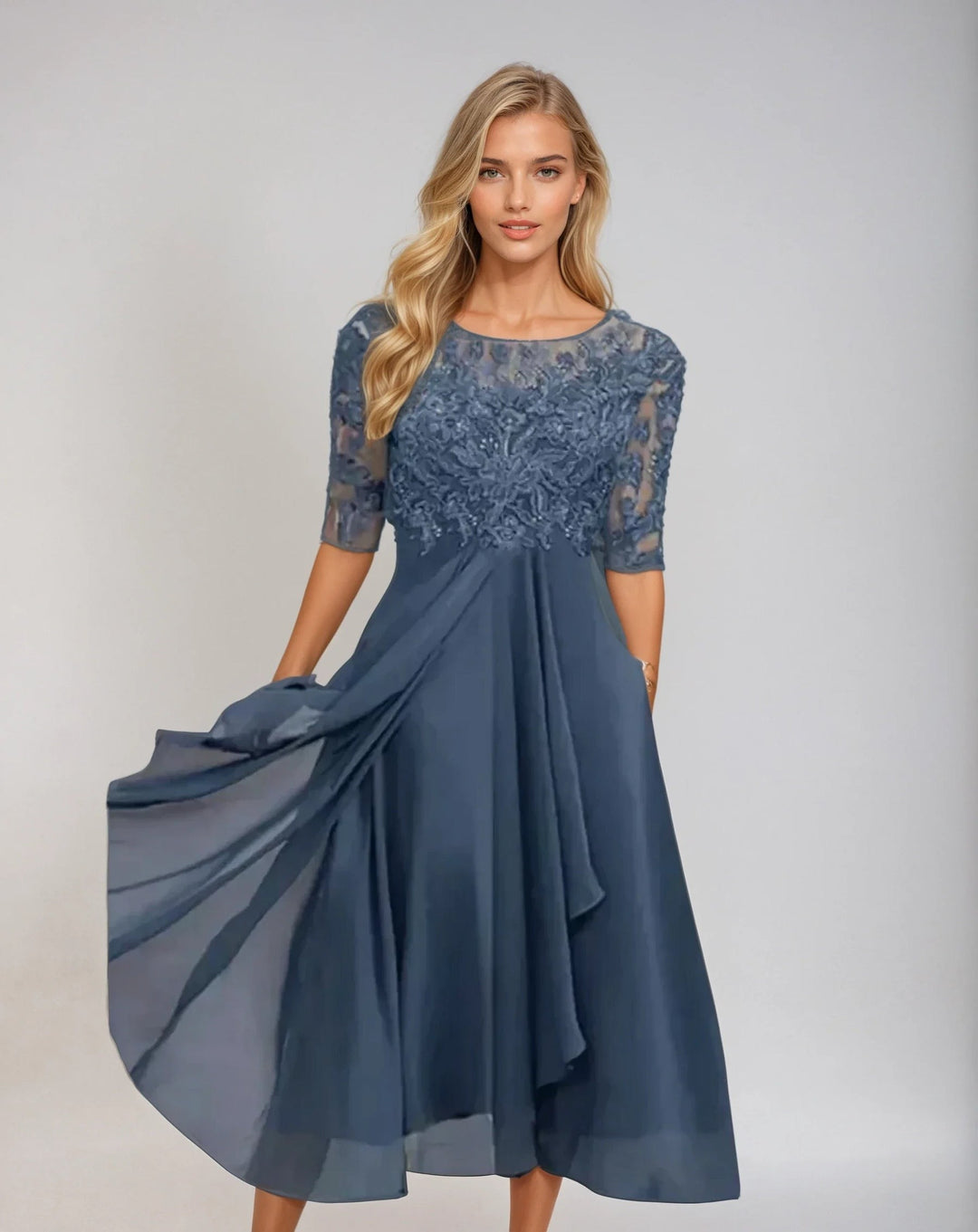 MAEVA | GRACEFUL DETAILED FLOWING DRESS