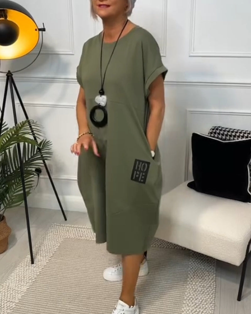 Maura | Relaxed Pocket Midi Dress