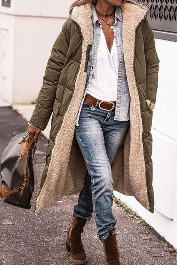 Camille | Elegant Reversible Coat for Women