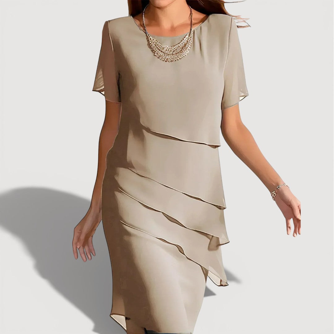 EIMEAR | LAYERED MIDI DRESS