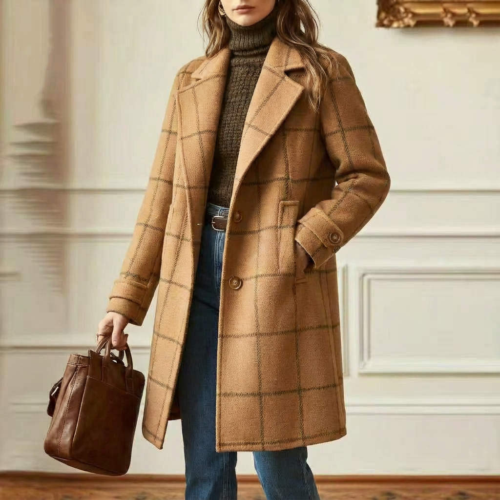 MAEVE | CHECKED WINTER COAT
