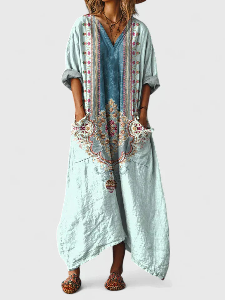 SIOBHAN | BOHEMIAN PRINT MAXI DRESS