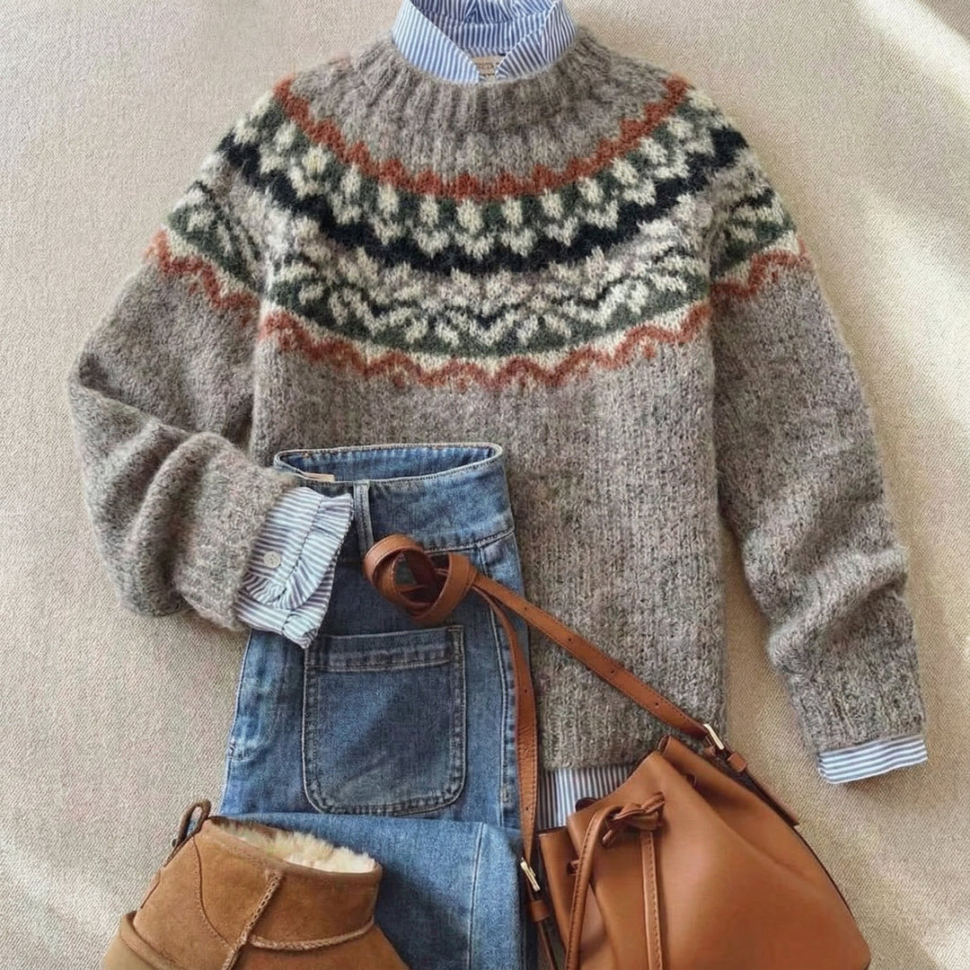 MAEVE | HERITAGE NORDIC KNIT SWEATER