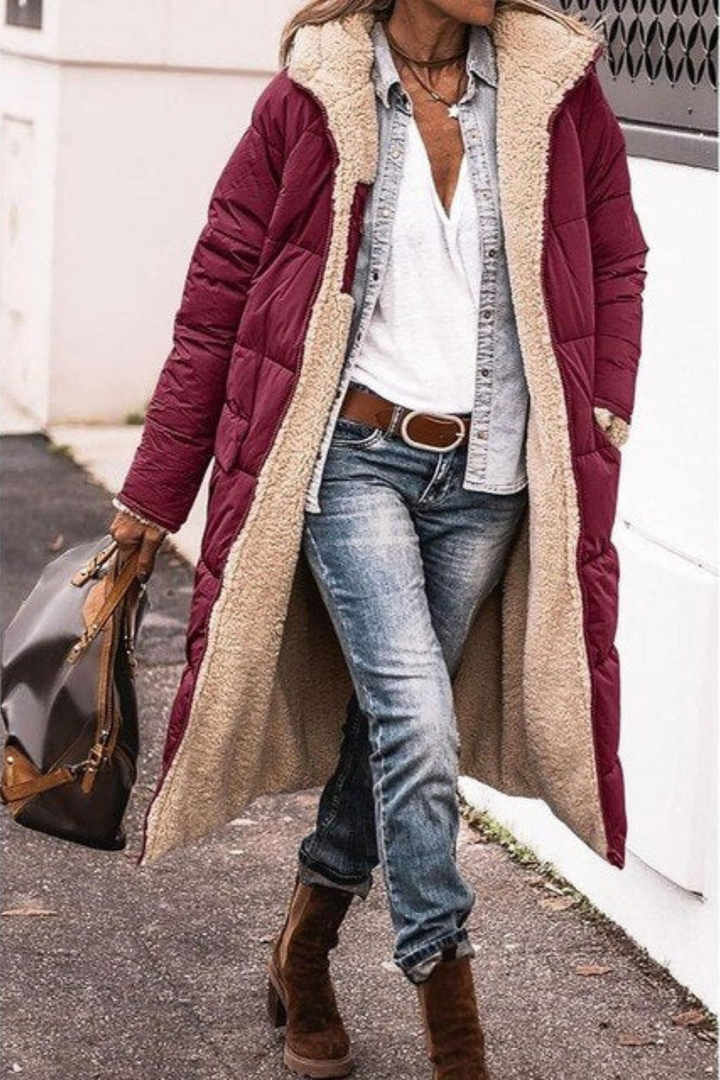Camille | Elegant Reversible Coat for Women