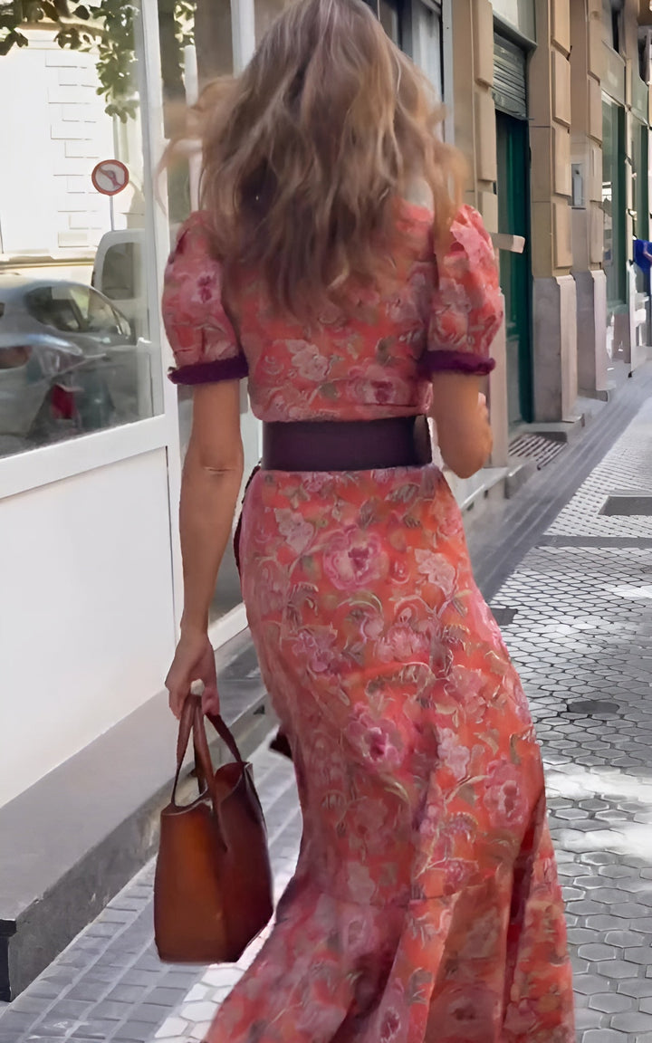 SERENA | ELEGANT PINK MAXI DRESS