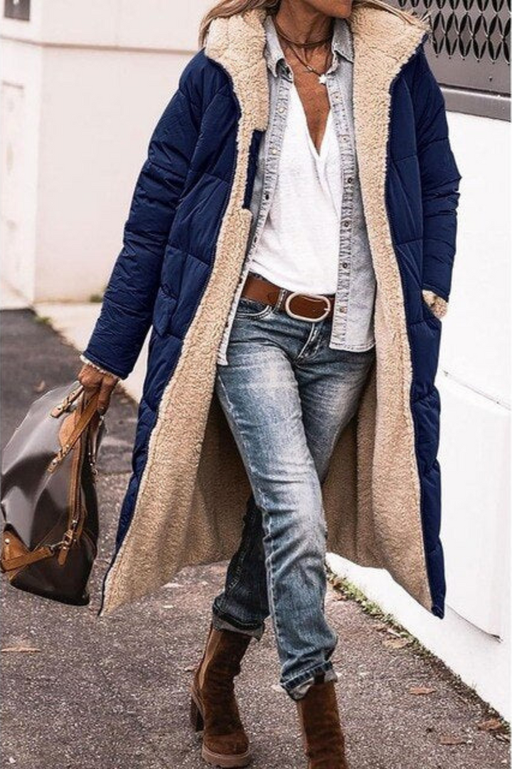 Camille | Elegant Reversible Coat for Women