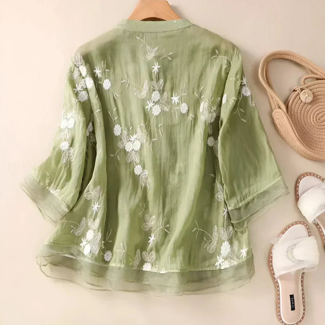 Laurienne™ | Embroidered blouse