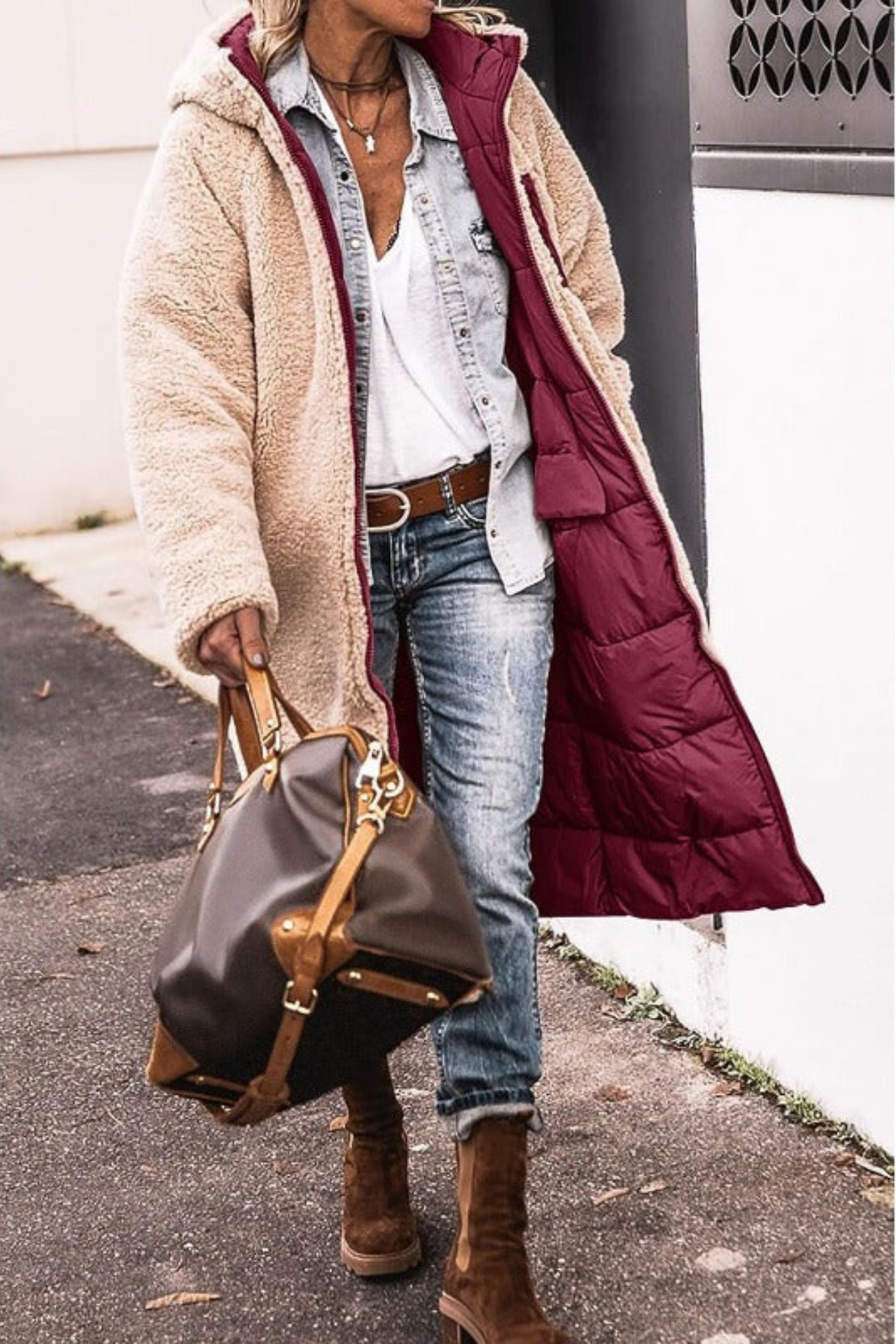 Camille | Elegant Reversible Coat for Women