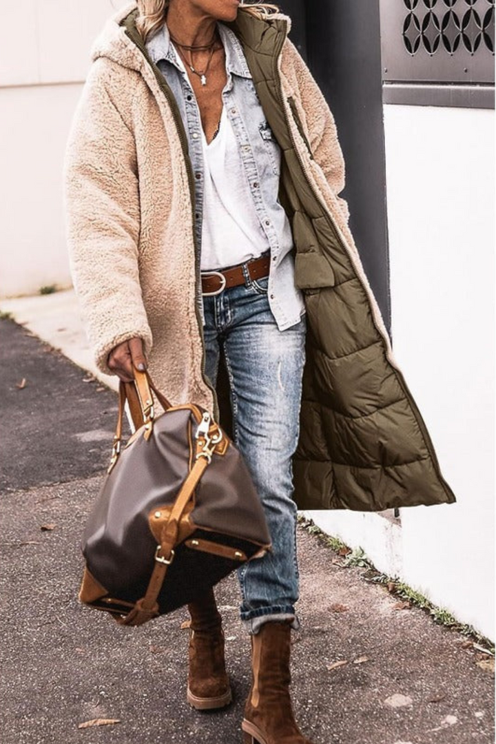 Camille | Elegant Reversible Coat for Women