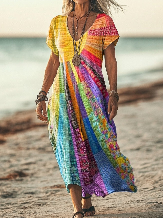 EABHA | BOHEMIAN MIDI DRESS