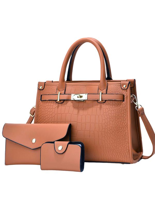 CATRIONA | CROCODILE EMBOSSED CROSSBODY HANDBAG SET