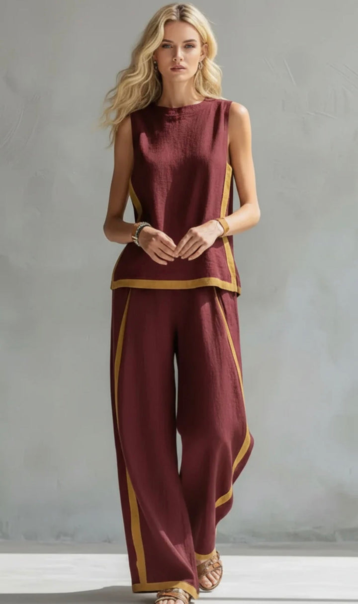Leila | Elegant Cotton & Linen Co-ord Set