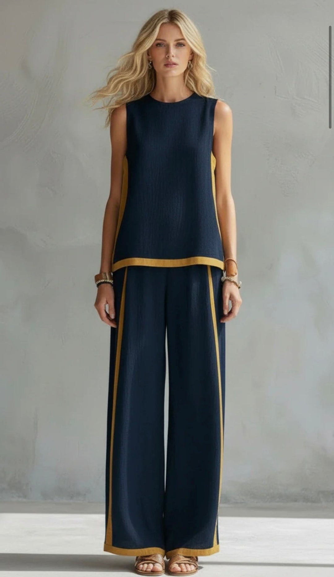 Leila | Elegant Cotton & Linen Co-ord Set