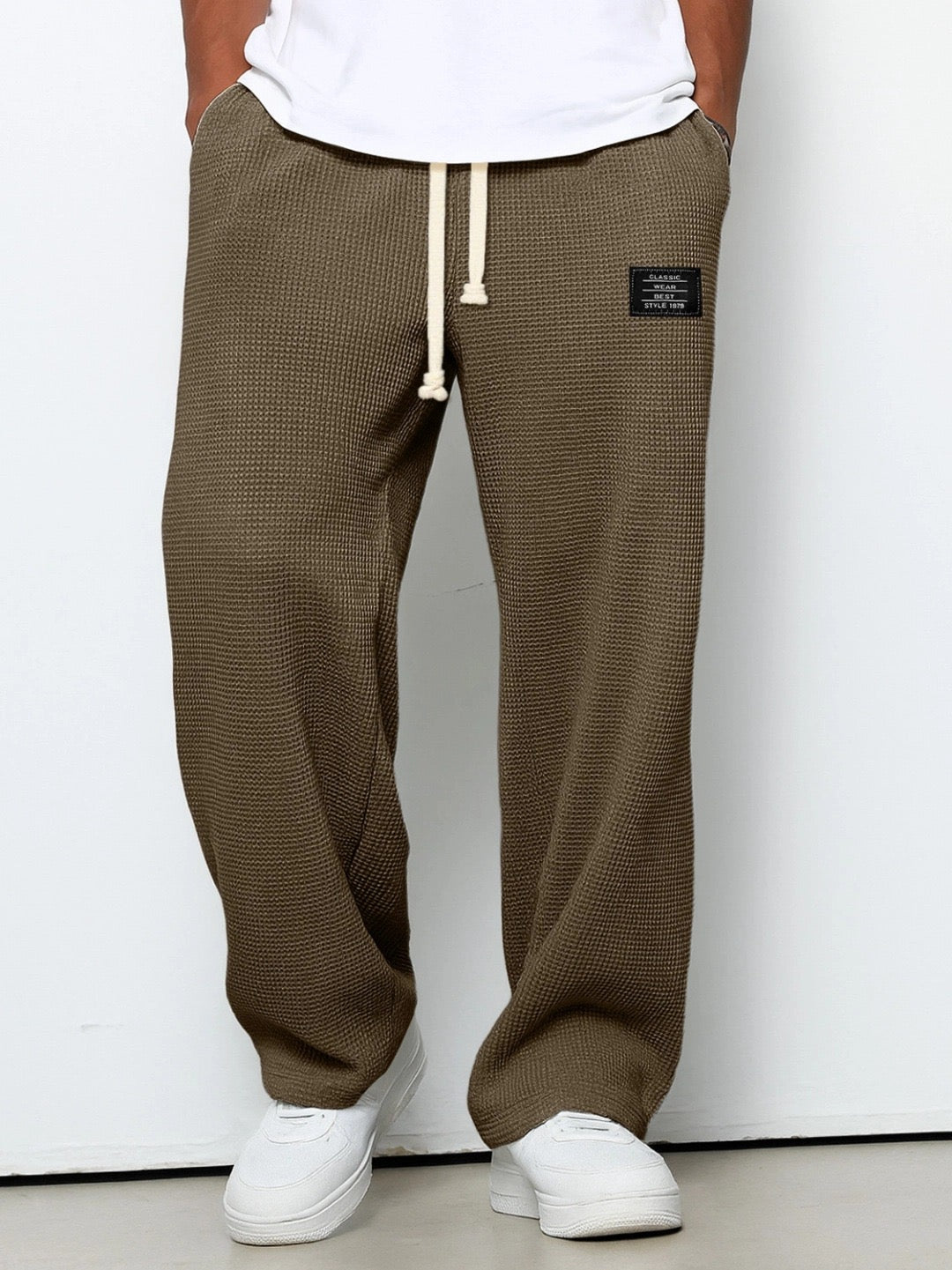 DÁITHÍ | ADJUSTABLE WAIST WIDE-LEG TROUSERS