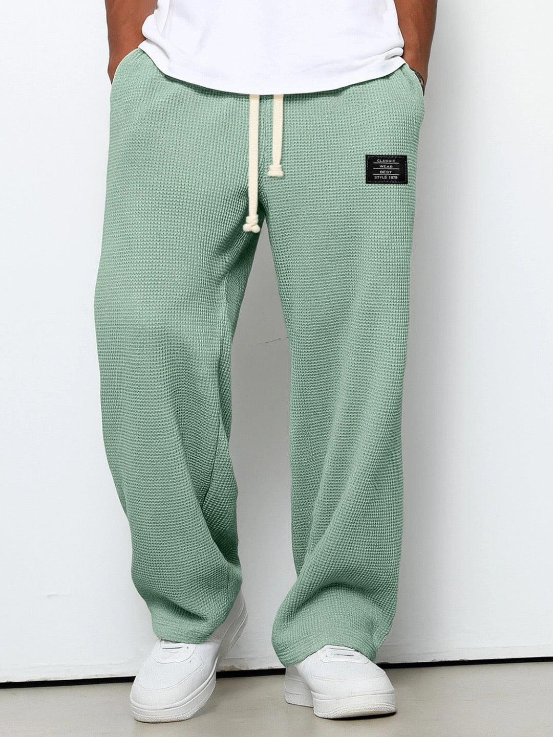 DÁITHÍ | ADJUSTABLE WAIST WIDE-LEG TROUSERS