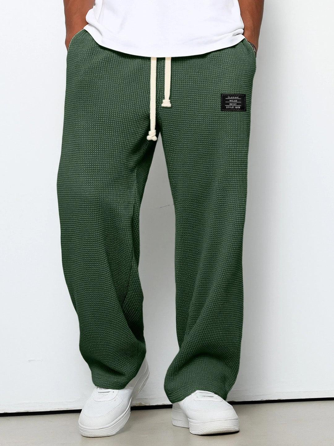 DÁITHÍ | ADJUSTABLE WAIST WIDE-LEG TROUSERS