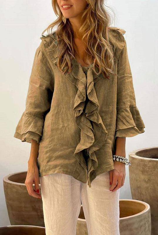 Elowis | Stylish Ruffled Blouse
