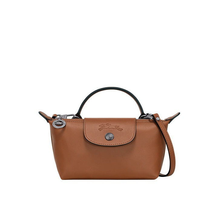 Mini Leather Bag - Brown