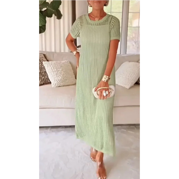 Bethany - Cut-Out Long Maxi Dress + Free Inner Dress