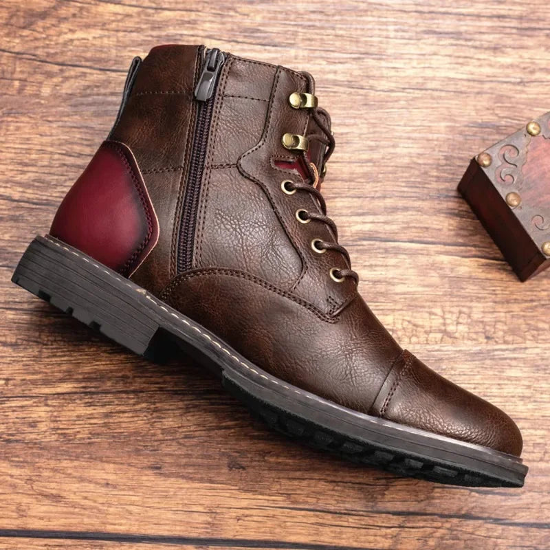 CILLIAN | HANDCRAFTED VEGAN LEATHER ANKLE BOOTS FOR MEN