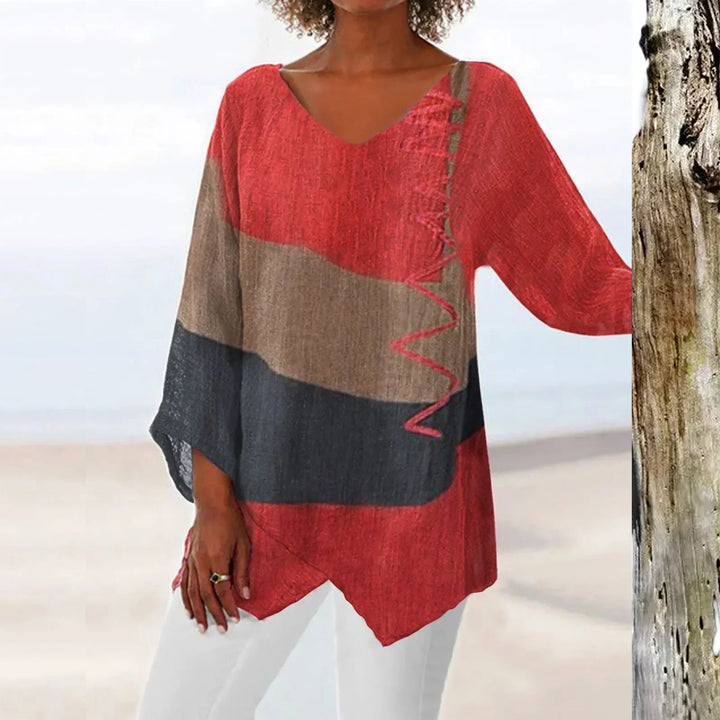 VELMA | LOOSE-FIT LONG-SLEEVED TOP