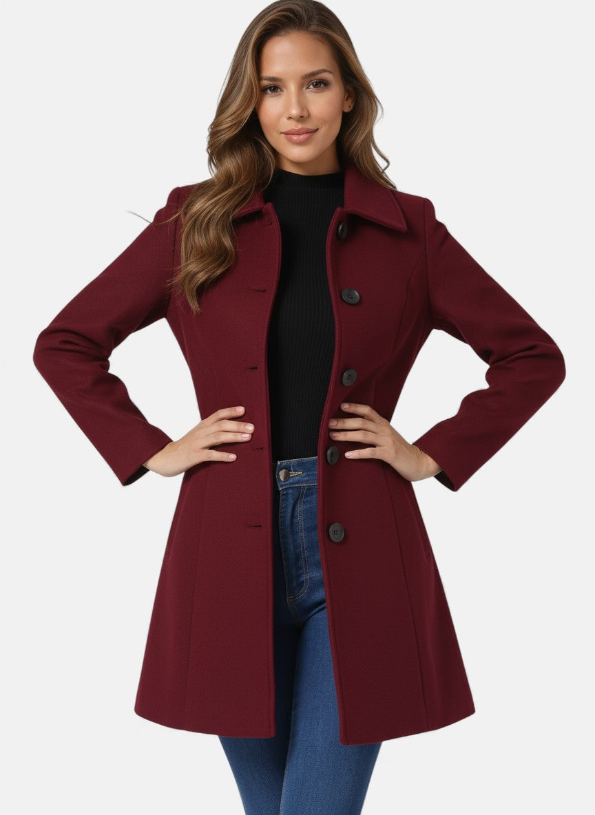 CIARA | SINGLE-BREASTED WINTER TRENCH COAT