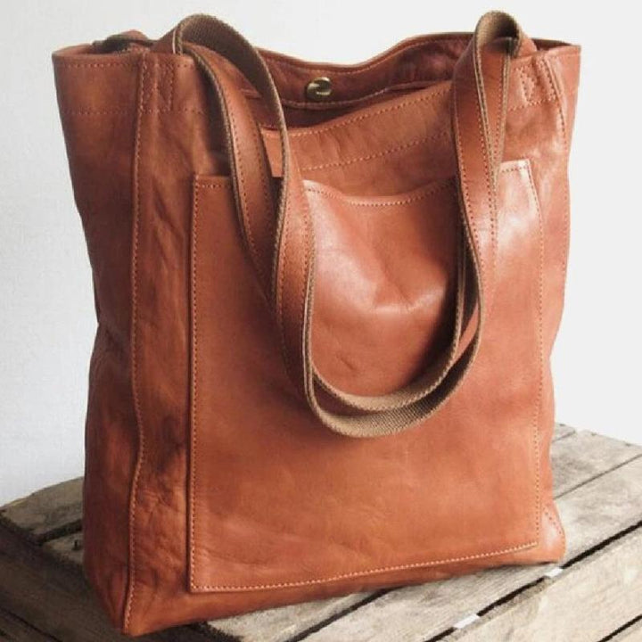NUALA | HERITAGE VEGAN LEATHER TOTE