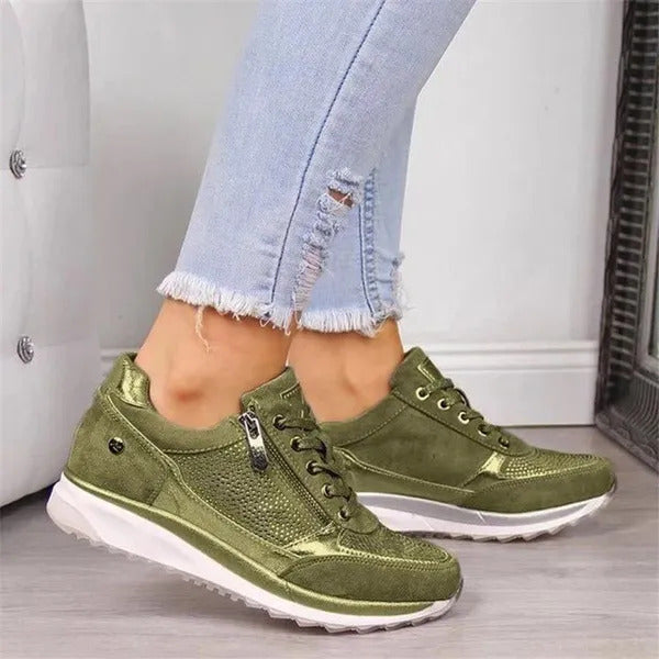 SORCHA | ZIP-UP ORTHOPEDIC COMFORT SNEAKERS