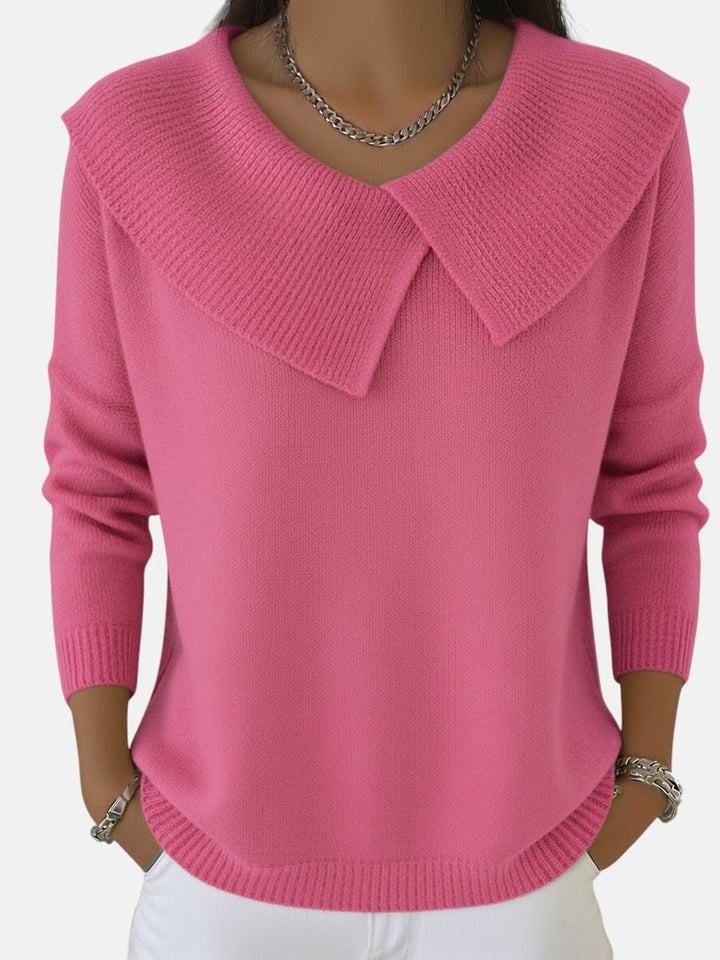AISLING | WARM SWEATER WITH SOFT COLLAR