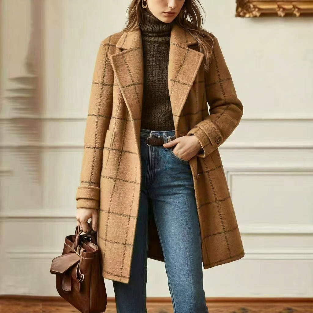 MAEVE | CHECKED WINTER COAT