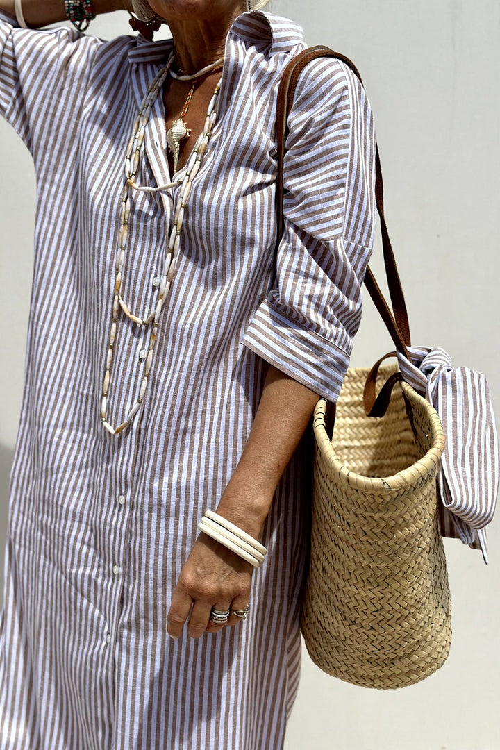 EITHNE | CLASSIC STRIPED SHIRT DRESS