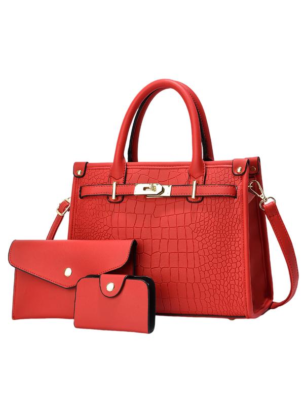 CATRIONA | CROCODILE EMBOSSED CROSSBODY HANDBAG SET
