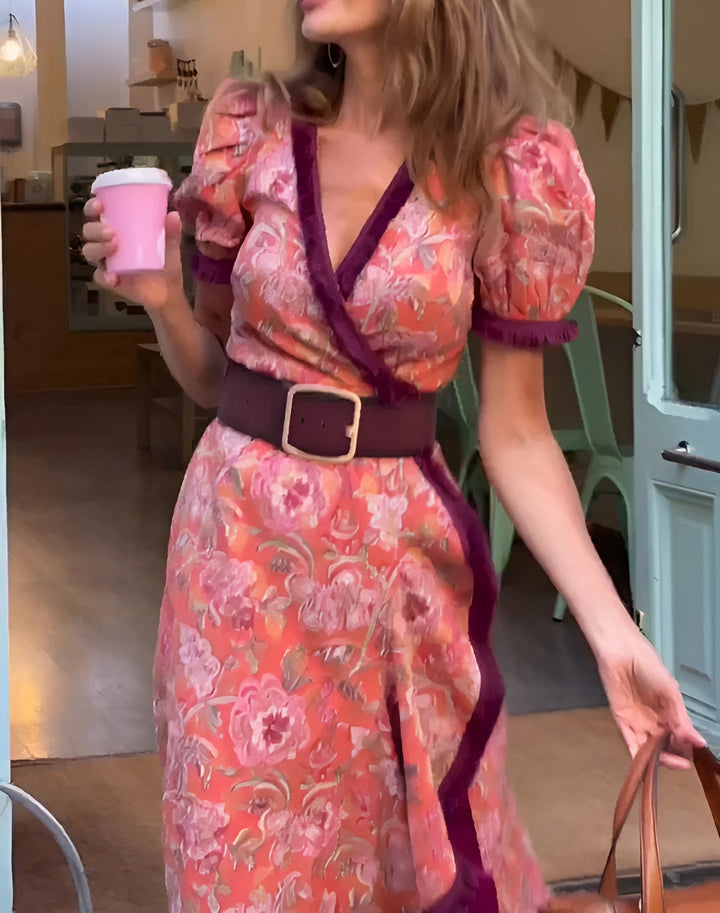 SERENA | ELEGANT PINK MAXI DRESS