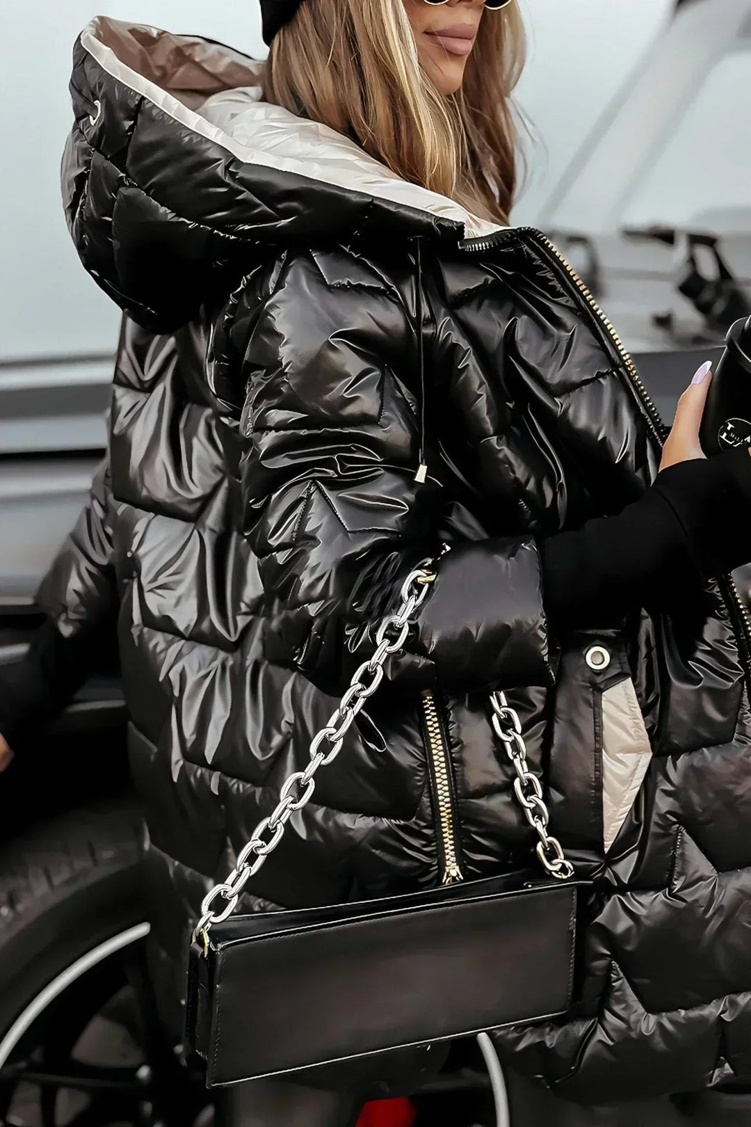 Evie | Stylish Winter Coat with Hood and Padding